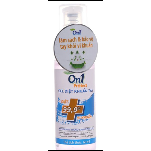 Gel diệt khuẩn tay On1 hương Bamboo Charcoal chai 60ml