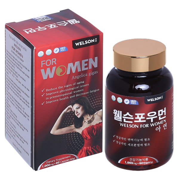 Welson For Women giúp cải thiện sinh lý nữ hộp 60 viên