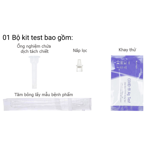 Kit test nhanh Covid-19 Humasis Covid-19 AG hộp 25 bộ