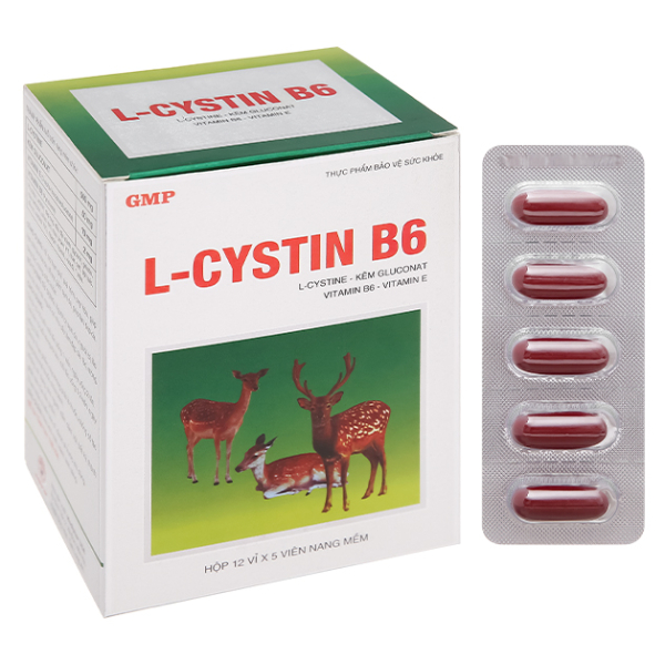 L-Cystin B6 làm đẹp da, tóc, móng hộp 60 viên