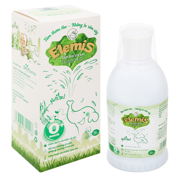 Nước tắm gội thảo dược DK Pharma Elemis làm sạch, bảo vệ da cho bé chai 200ml