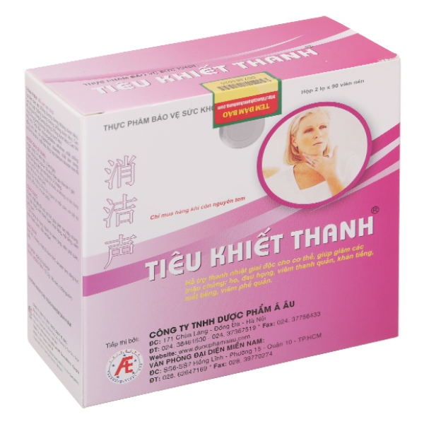 Tiêu Khiết Thanh hỗ trợ giảm viêm đường hô hấp hộp 2 chai x 90 viên