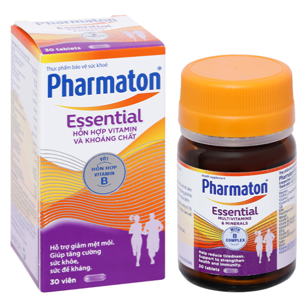 Pharmaton Essential bổ sung vitamin và khoáng chất chai 30 viên