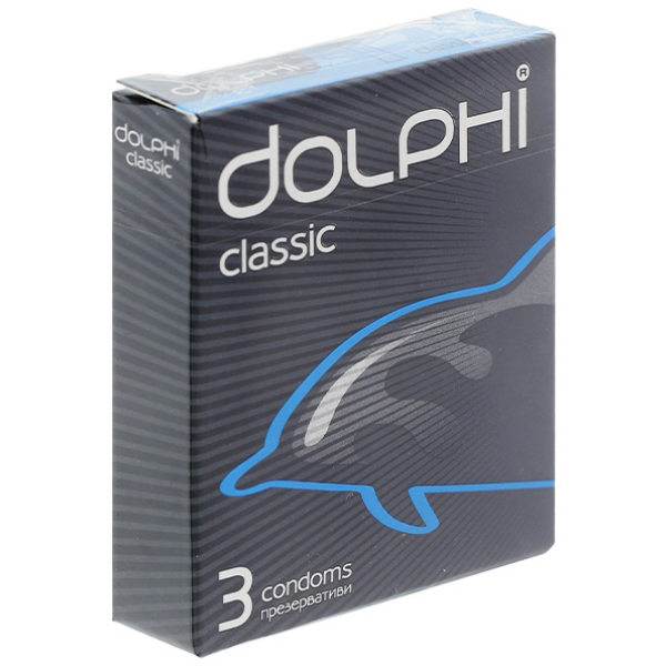 Bao cao su Dolphi classic vừa khít, thoải mái 52mm hộp 3 cái