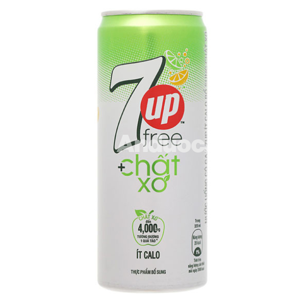 Nước ngọt 7Up bổ sung chất xơ lon 320ml