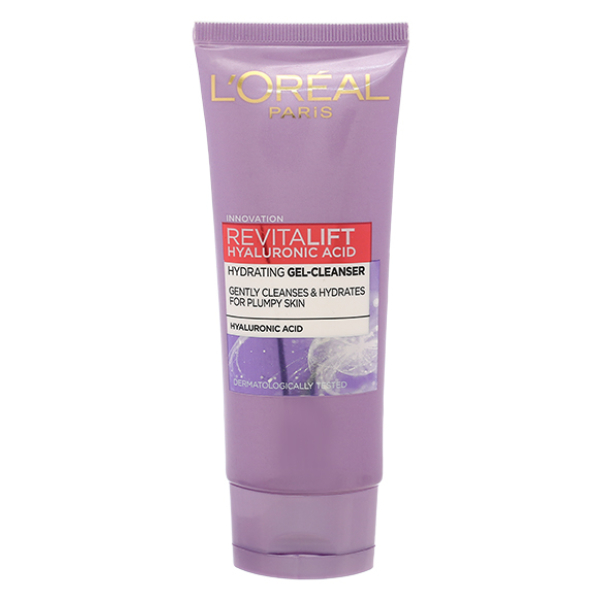 Sữa rửa mặt L'oreal Paris Revitalift Hyaluronic Acid cấp ẩm, mịn da tuýp 100ml