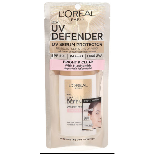 Kem chống nắng L'Oréal UV Defender Bright & Clear SPF 50+/PA++++ chai 50ml