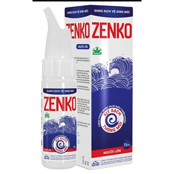 Xịt mũi Zenko giảm nghẹt mũi chai 75ml