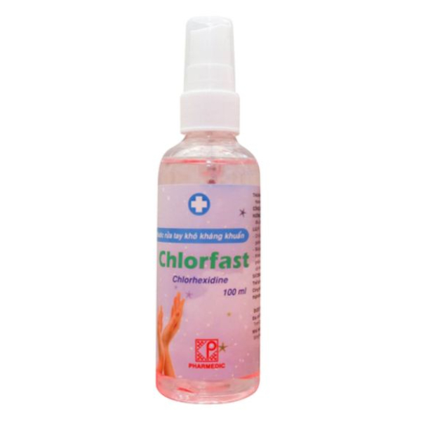Nước rửa tay Chlorfast kháng khuẩn chai 100ml