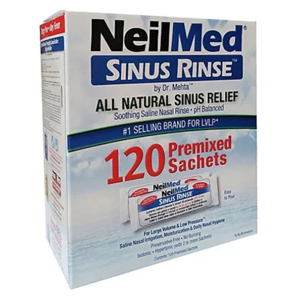 Muối vệ sinh mũi Neilmed Sinus Rinse All Natural Sinus Relief hộp 120 gói