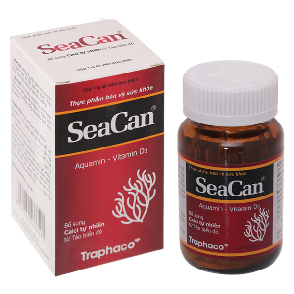 Viên uống SeaCan bổ sung Calci tự nhiên hộp 60 viên