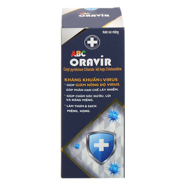 Nước súc miệng Oravir kháng khuẩn, ngừa sâu răng chai 250ml