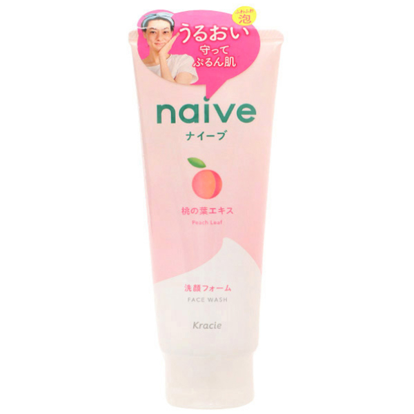 Sữa rửa mặt Naive Lá Đào loại bỏ bụi bẩn, bã nhờn sạch sâu tuýp 130g