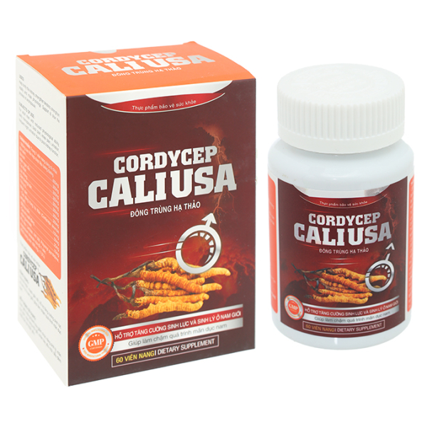Đông trùng hạ thảo Cordycep Cali USA tăng cường sinh lực hộp 60 viên