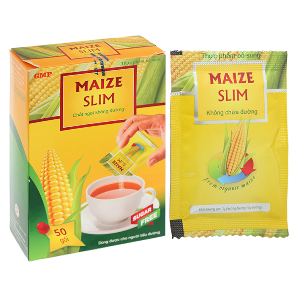 Đường bắp ăn kiêng Maize Slim hộp 150g hộp 50 gói x 3g