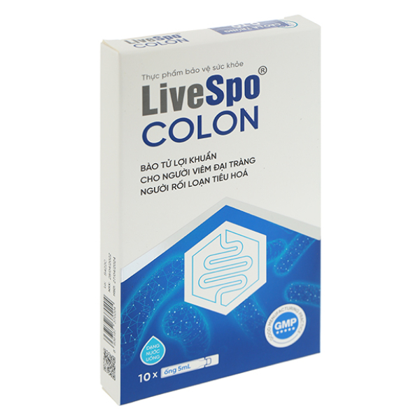 Men vi sinh LiveSpo Colon hỗ trợ giảm triệu chứng đại tràng hộp 10 ống x 5 ml
