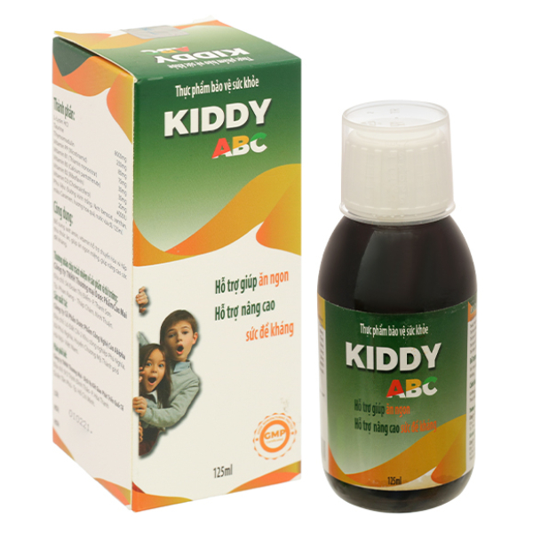 Siro Kiddy ABC giúp ăn ngon, nâng cao sức đề kháng chai 125ml