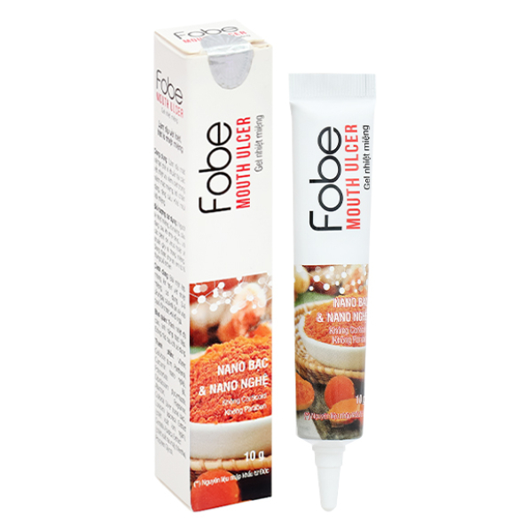 Gel Fobelife Fobe Mouth Ulcer hỗ trợ giảm nhiệt miệng tuýp 10g