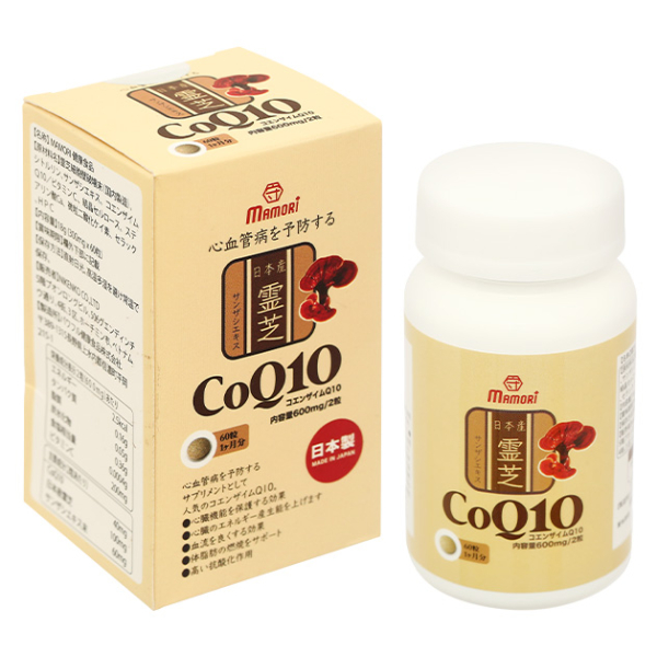 Mamori CoQ10 hỗ trợ chống oxy hóa, tốt cho tim mạch hộp 60 viên