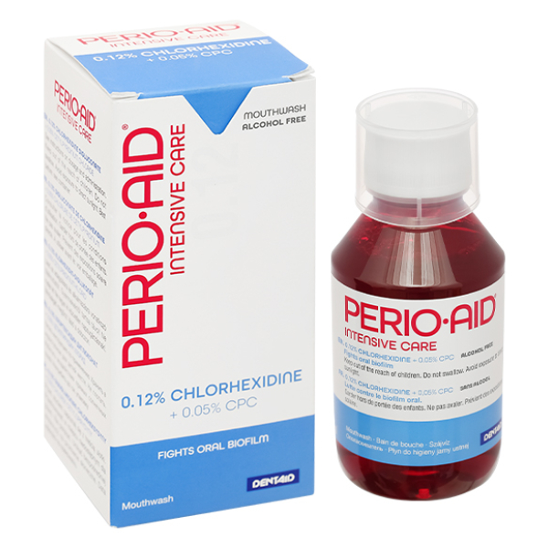 Nước súc miệng Perio-Aid Intensive Care giúp nướu răng chắc khỏe chai 150ml