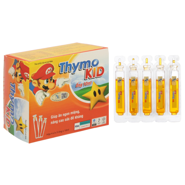 Siro ThymoKid giúp ăn ngon miệng, tăng đề kháng hộp 20 ống x 10ml