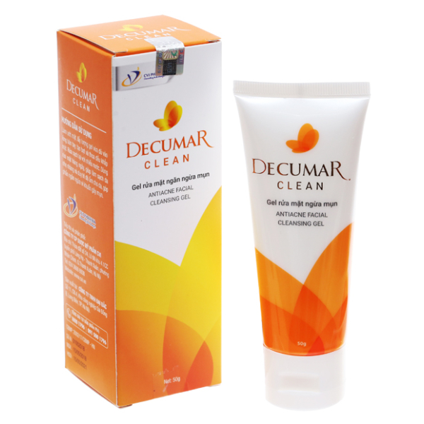 Gel rửa mặt Decumar Clean ngăn ngừa mụn tuýp 50g