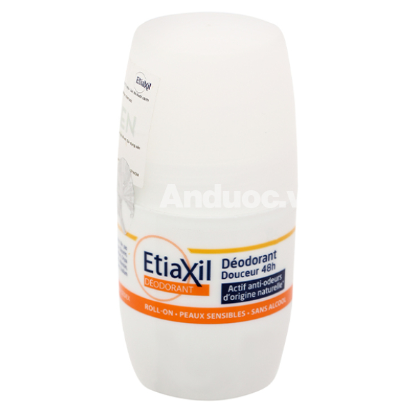 Lăn khử mùi Etiaxil Douceur giảm mùi cơ thể dịu nhẹ đến 48 giờ chai 50ml