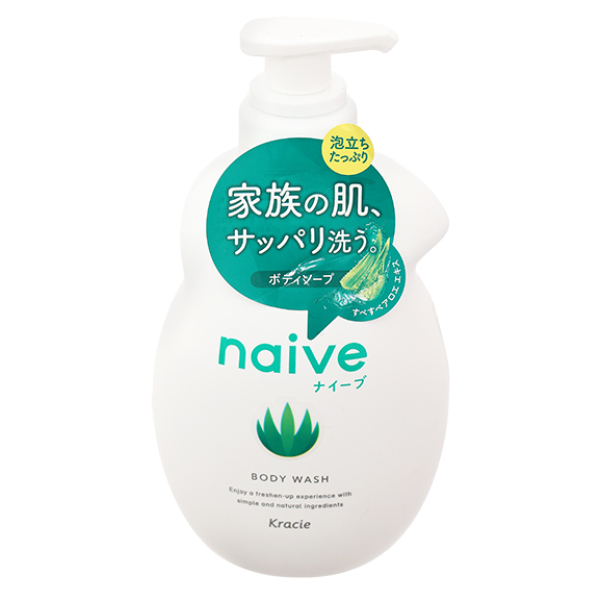 Sữa tắm Naive lô hội giúp da mềm mại, mịn màng chai 530ml