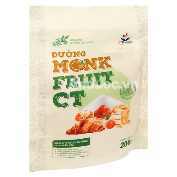 Đường ăn kiêng Monk Fruit CT túi 200g