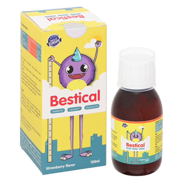 Siro ErgoPharma Bestical hỗ trợ xương và răng chắc khỏe chai 120ml
