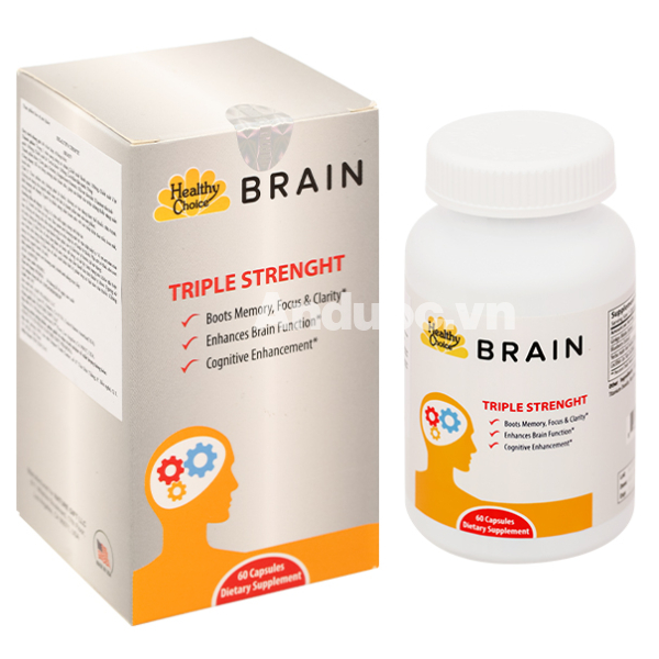 Healthy Choice Brain hỗ trợ tăng cường tuần hoàn máu não hộp 60 viên