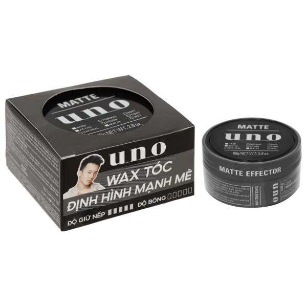 Sáp vuốt tóc UNO Matte Effector định hình, giữ nếp tóc hũ 80g