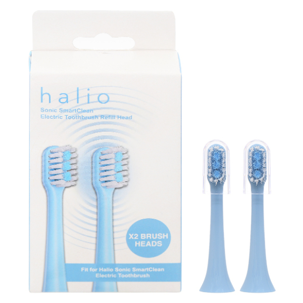 Bộ 2 đầu bàn chải điện Halio Sonic Smartclean - Sky Blue