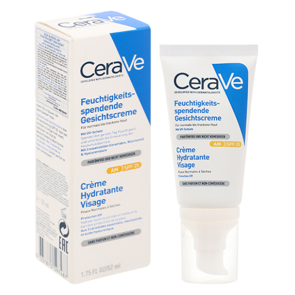 Sữa dưỡng ẩm CeraVe Facial Moisturising Lotion AM ban ngày cho da mặt tuýp 52ml