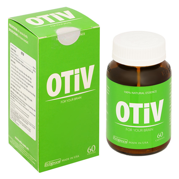 Otiv giúp cải thiện tình trạng thiếu máu não, mất ngủ hộp 60 viên