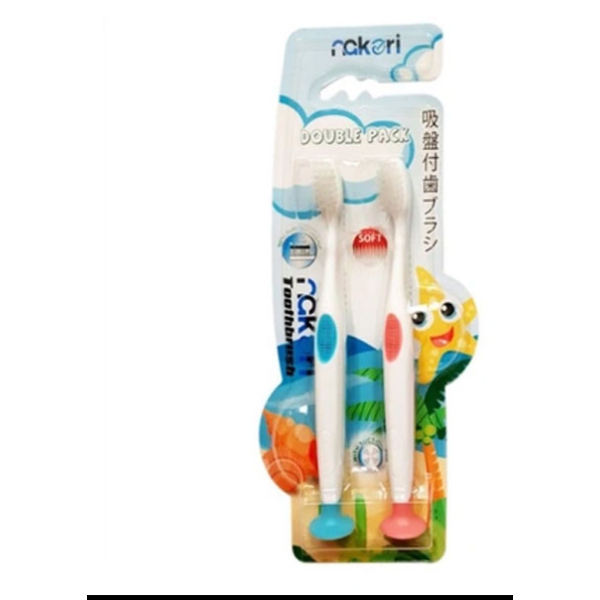 Bàn chải đánh răng trẻ em Nakori Okamura sợi chỉ tơ vỉ 2 cây