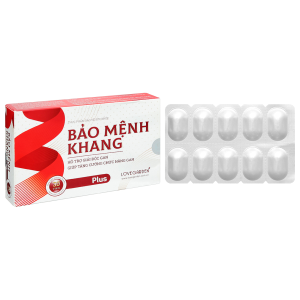 Bảo Mệnh Khang Plus hỗ trợ giải độc gan hộp 3 vỉ x 10 viên