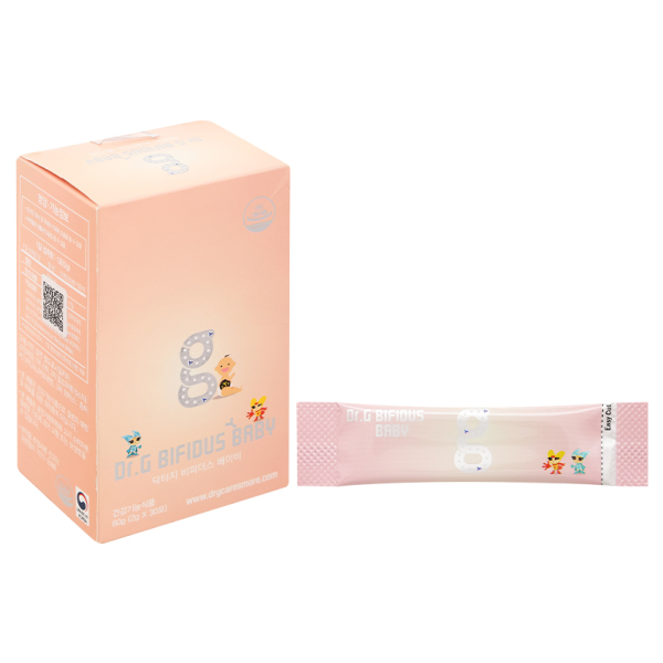 Men vi sinh Dr.G Bifidus Baby giúp giảm triệu chứng rối loạn tiêu hóa hộp 30 gói x 2g