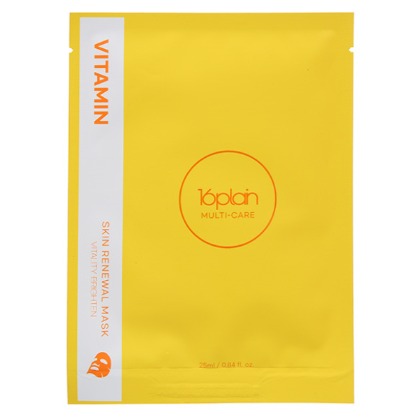 Mặt nạ 16plain Multi-Care Vitamin Skin Renewal Mask miếng 25ml
