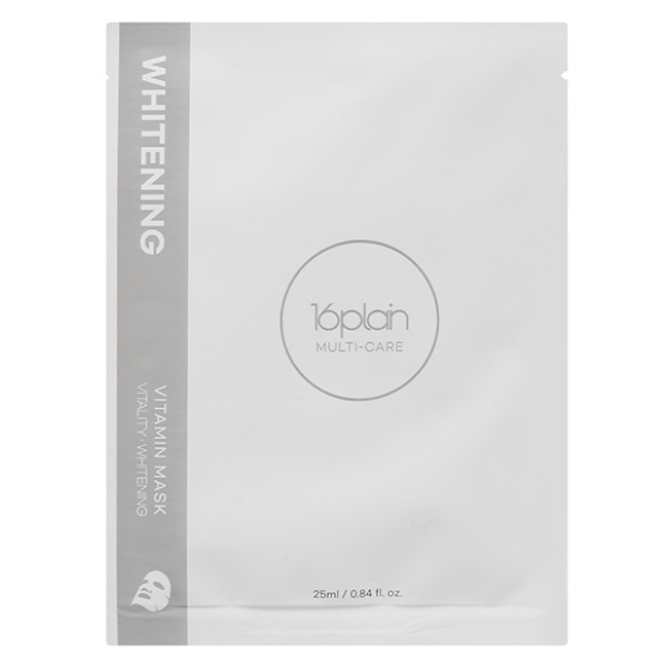 Mặt nạ 16plain Multi-Care Whiteting Vitamin Mask dưỡng trắng da miếng 25ml
