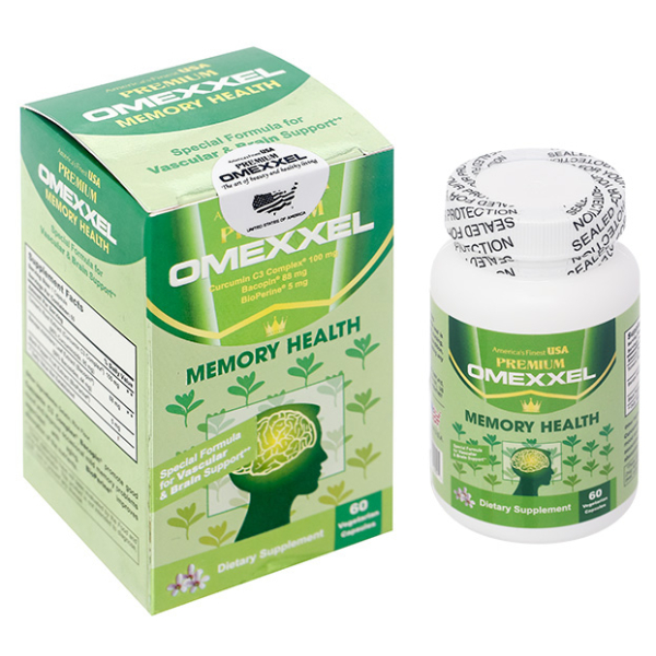 Premium Omexxel Memory Health hỗ trợ tốt cho não bộ chai 60 viên