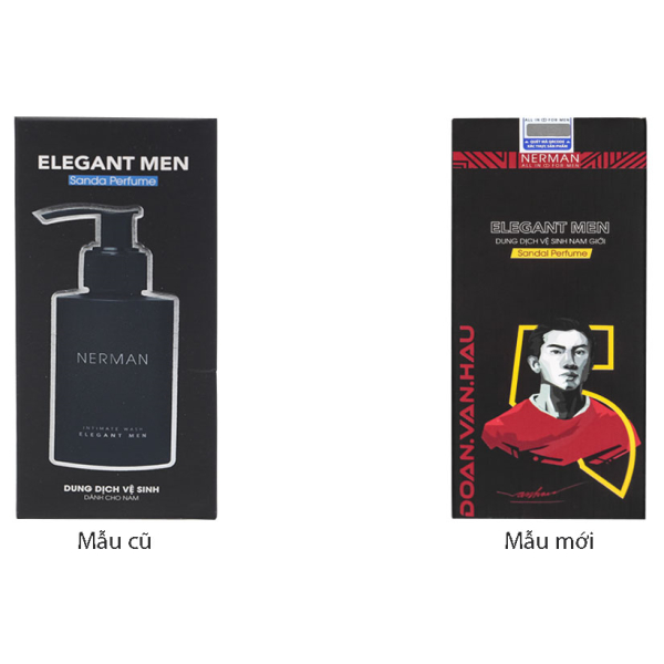 Dung dịch vệ sinh nam Nerman Elegant Men hương nước hoa Sanda chai 100ml