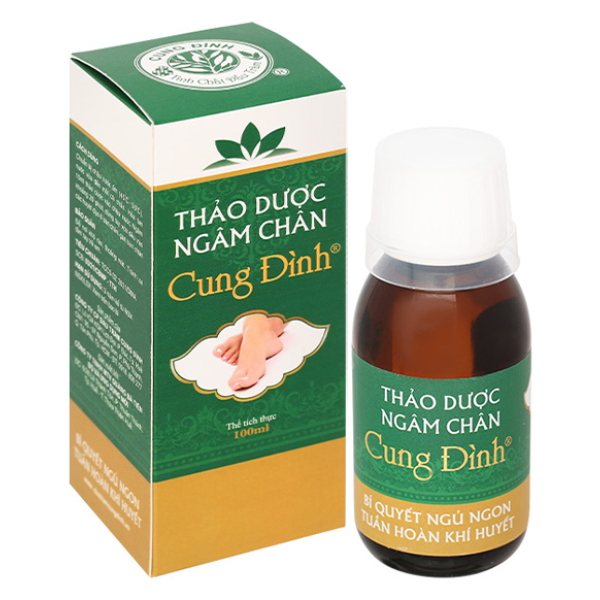 Thảo Dược Ngâm Chân Cung Đình hỗ trợ giảm triệu chứng phong thấp chai 100ml