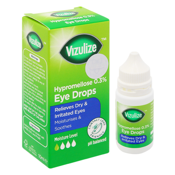 Nước mắt nhân tạo Vizulize Hypromellose 0.3% chai 10ml
