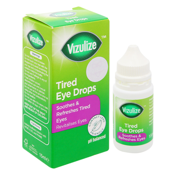 Dung dịch nhỏ mắt Vizulize giảm mệt mỏi mắt chai 15ml