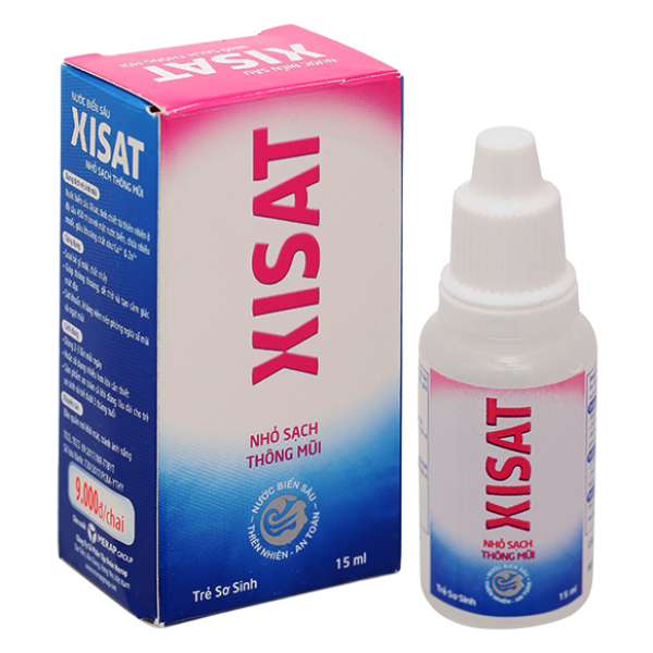 Nhỏ mũi Xisat giúp thông mũi cho bé chai 15ml