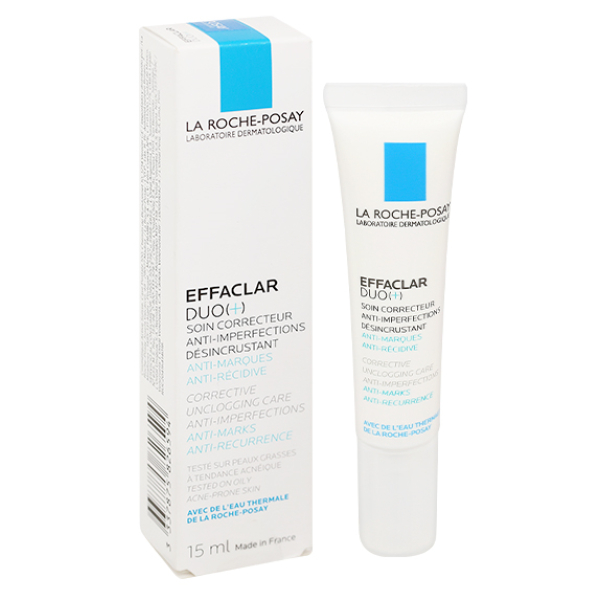 Kem La Roche-Posay Effaclar Duo (+) giảm mụn, ngừa thâm tuýp 15ml