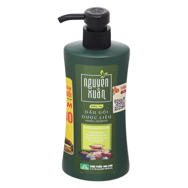 Dầu gội dược liệu Nguyên Xuân phù hợp tóc khô xơ, hư tổn chai 350ml