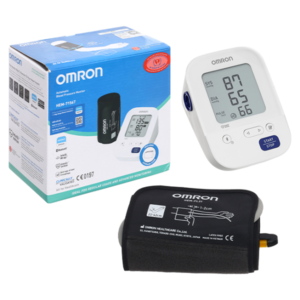 Máy đo huyết áp bắp tay Omron HEM-7156T