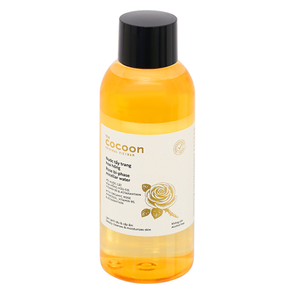 Nước tẩy trang Cocoon hoa hồng làm sạch sâu và cấp ẩm cho da chai 310ml